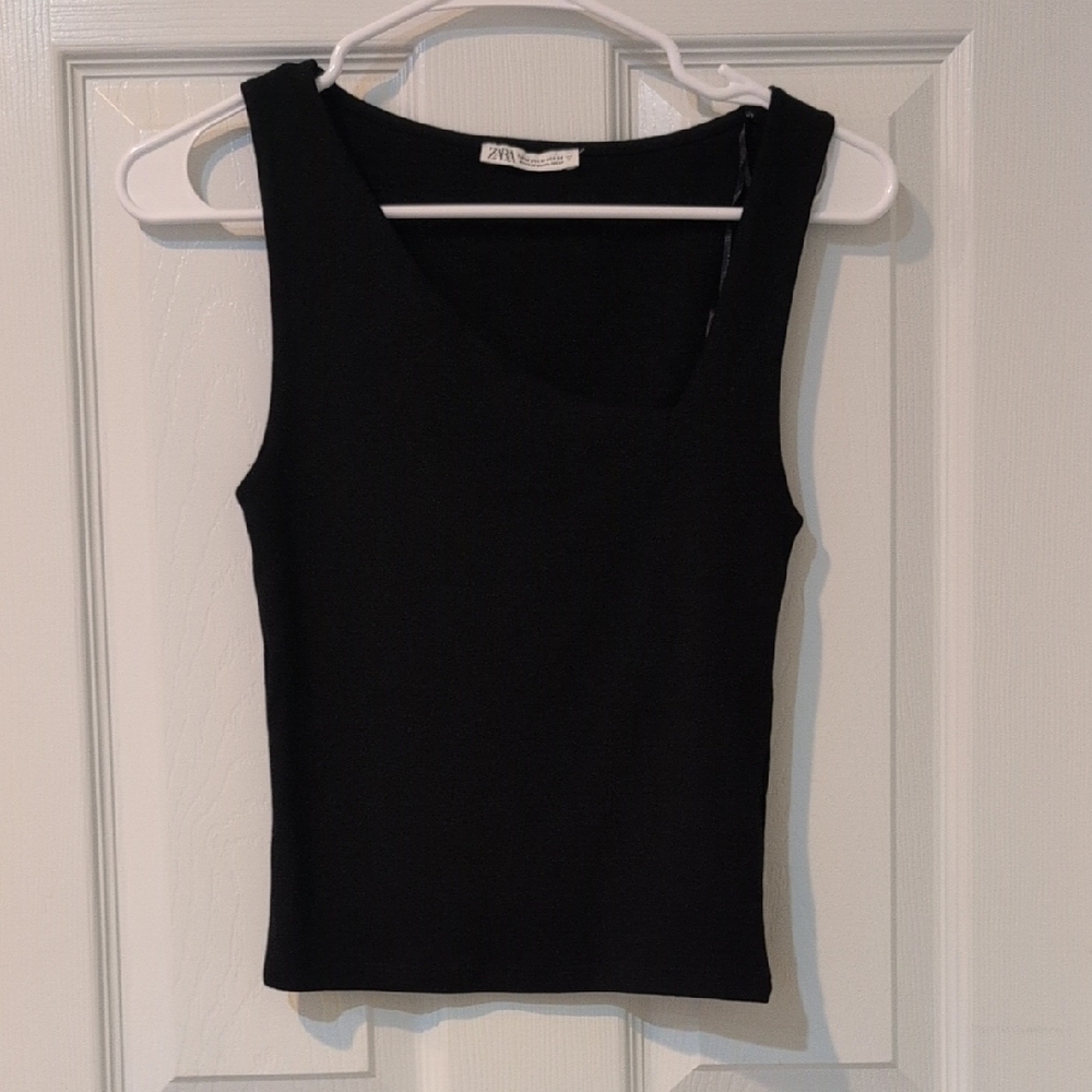 Zara Classic Black Tank Top